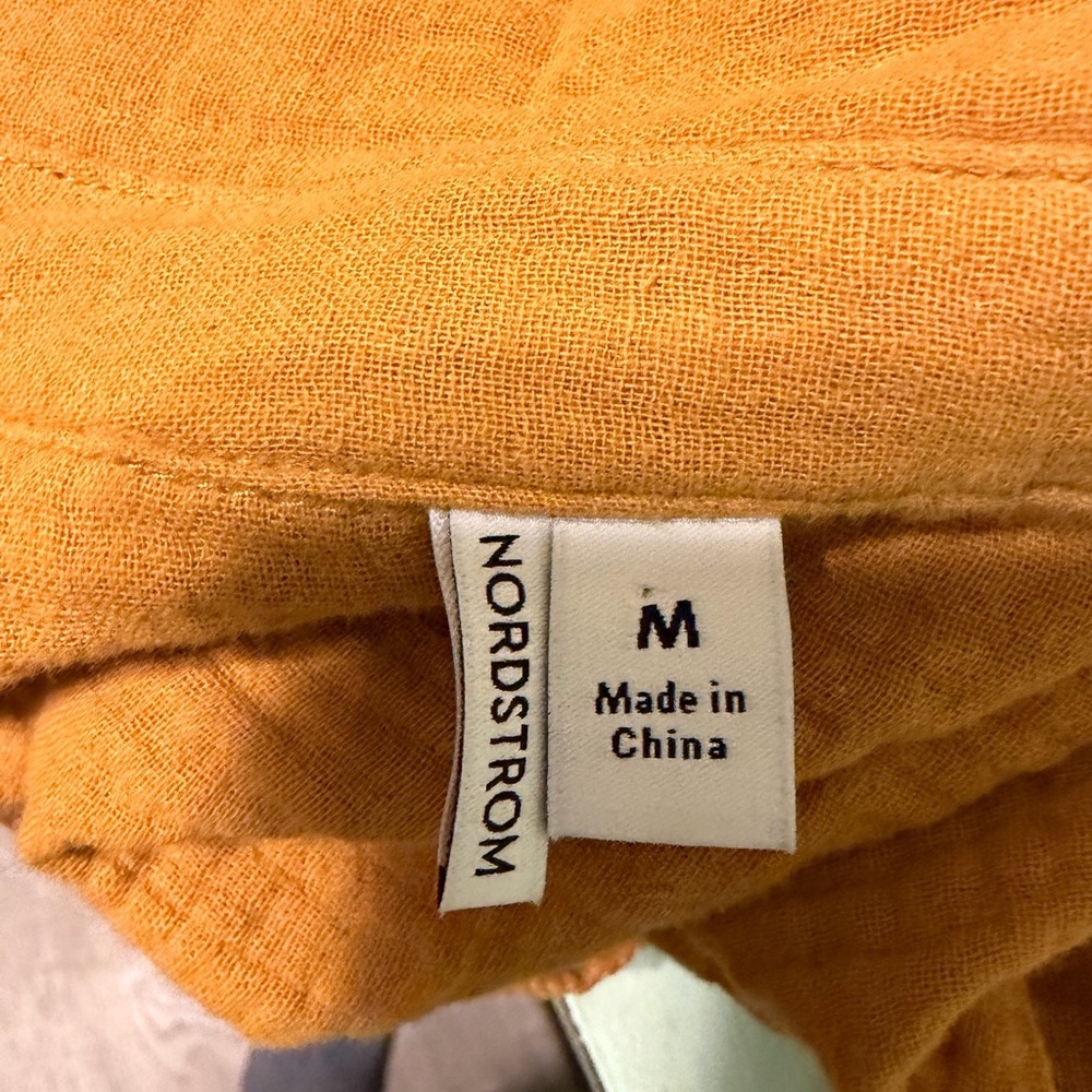 Women’s Mustard Button-Up 100% Cotton Shirt - Picture 6 of 8